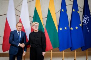 Donald Tusk i Ingrida Šimonytė